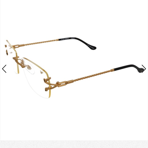 VINTAGE FRAMES BAL HARBOUR DRILL MOUNT 24KT GOLD - Picture 2 of 9